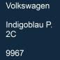 Preview: Volkswagen, Indigoblau P. 2C, 9967.